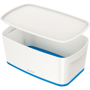 Leitz Aufbewahrungsbox MyBox® 31,8 x 12,8 x 19,1 cm (B x H x T) DIN A5 5l ABS Kunststoff weiß/blau