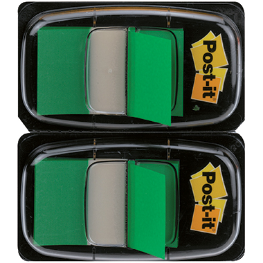 Post-it Haftstreifen Index Standard 680-G2EU 50Blatt grün 2 St./Pack