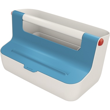 Leitz Aufbewahrungsbox Cosy 21,4 x 19,6 x 36,7 cm (B x H x T) DIN A4 ABS Kunststoff blau/hellgrau