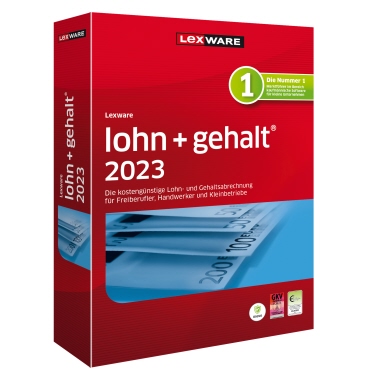 Lexware Lohn- und Gehaltssoftware lohn + gehalt 2023 Abo-Lizenz Windows® universell 1 Lizenz 1y