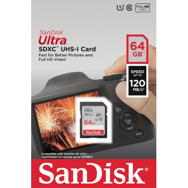 SanDisk Speicherkarte SDXC Ultra® 64Gbyte