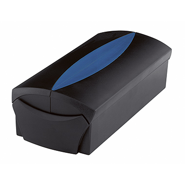 HAN Visitenkartenbox VIP 12 x 8 x 24,5 cm (B x H x T) 100 x 57 mm (B x H) Polystyrol schwarz/blau