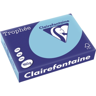Clairefontaine Kopierpapier 1105C A4 160g blau 250Bl.