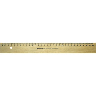 RUMOLD Holzlineal FL232/30 aus Weißbuche 30cm natur